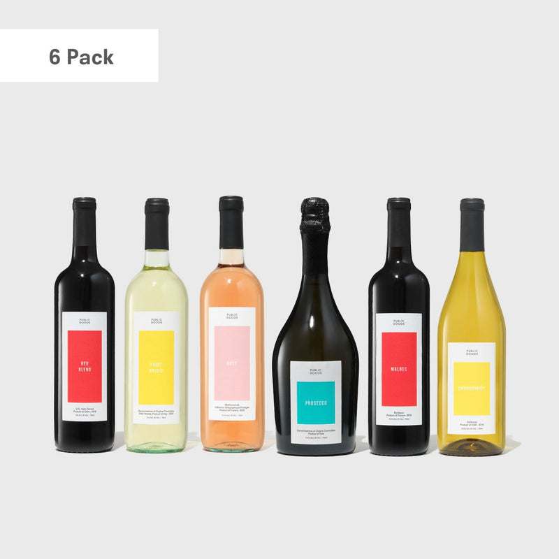 Public Goods Wine Variety 6-Pack